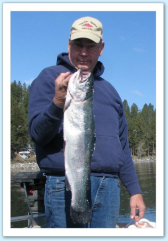 Terry Walton showing a nice rainbow