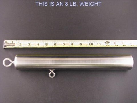 Downrigger weight-rod shape-8 lb.