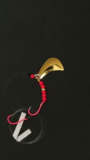Gold plated pink tomahawk Kokanee lure