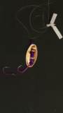 Purple gold plated in-line Kokanee lure