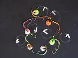 Terry's Turbo Kokanee Lure with vented blade creates a trail of turbulance and vapor.